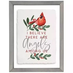 Christmas Art & Wall Decor>Kirklands Home Angels Among Us Cardinal Framed Wall Plaque