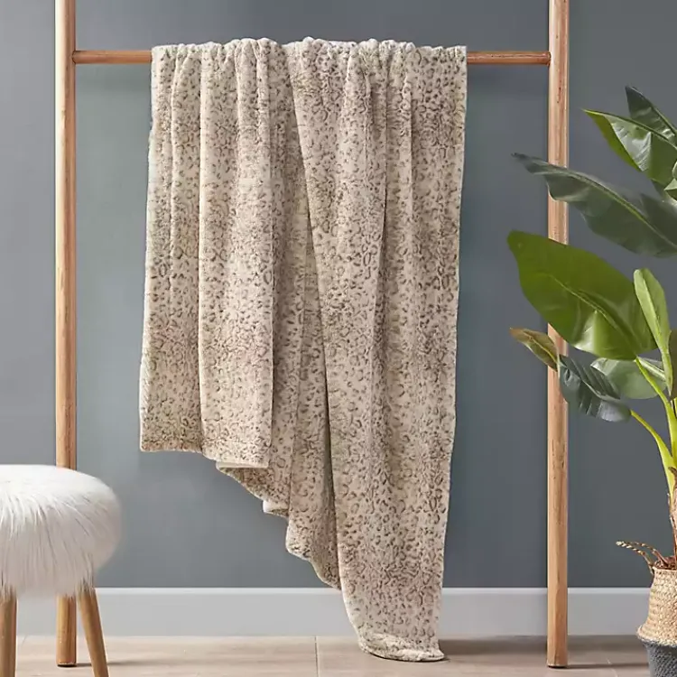 Blankets & Throws>Kirklands Home Animal Print Faux Fur Oversized Throw Blanket
