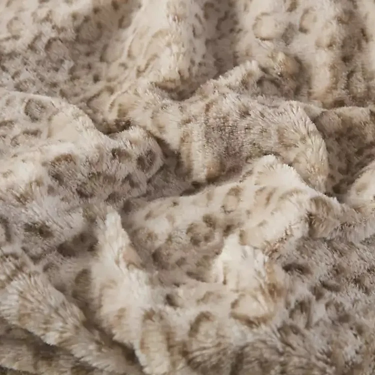 Blankets & Throws>Kirklands Home Animal Print Faux Fur Oversized Throw Blanket