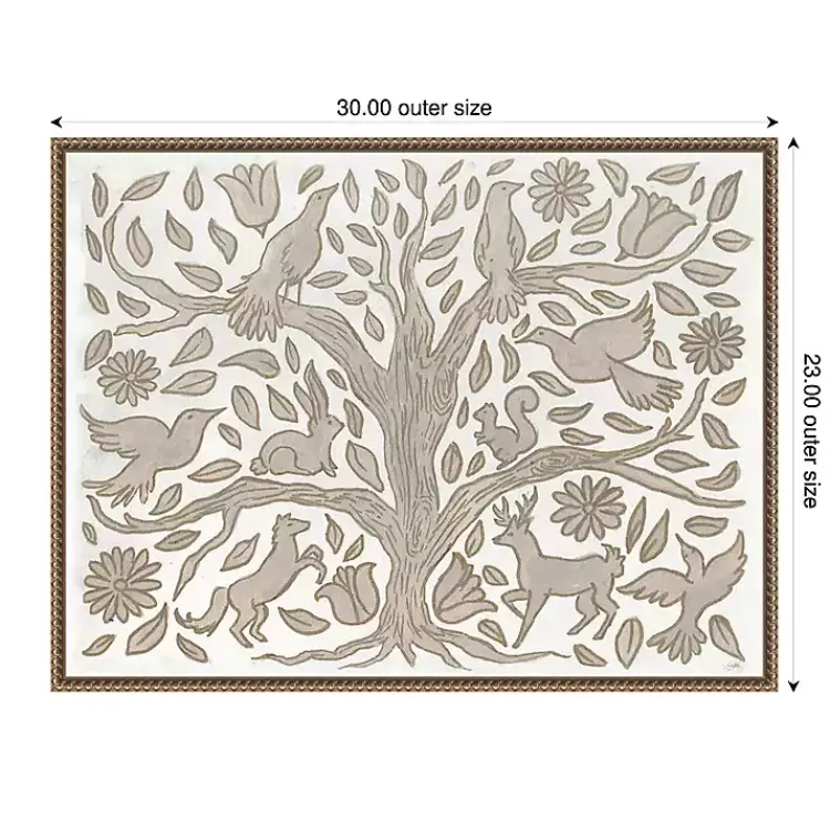 Kirklands Home Animal Tree Canvas Art Print, 30x23 in. Online