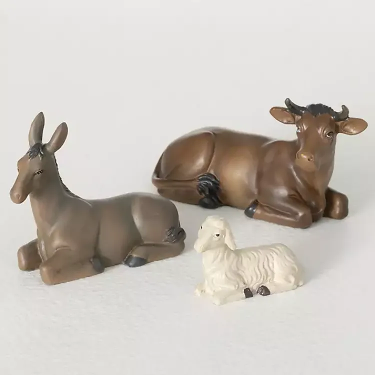 Christmas Decorations>Kirklands Home Animals at the Inn 3-pc. Figurine Set