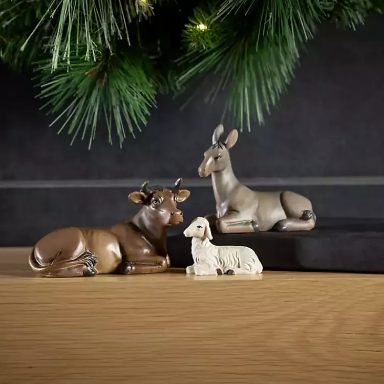 Christmas Decorations>Kirklands Home Animals at the Inn 3-pc. Figurine Set