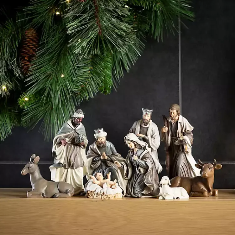 Christmas Decorations>Kirklands Home Animals at the Inn 3-pc. Figurine Set
