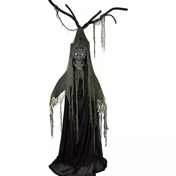 Halloween>Kirklands Home Animated LED Tree Man Halloween Outdoor Décor Black