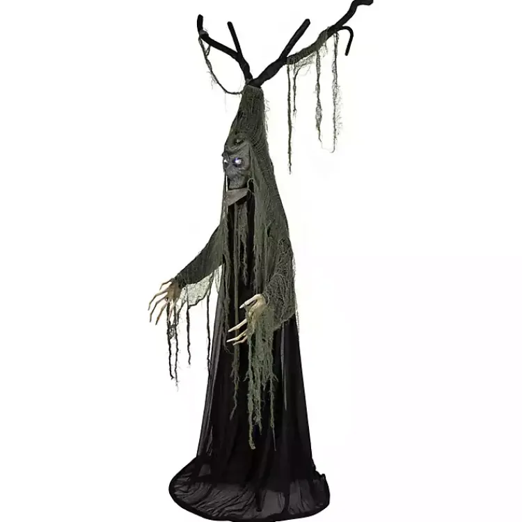 Halloween>Kirklands Home Animated LED Tree Man Halloween Outdoor Décor Black