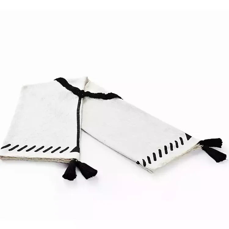 Blankets & Throws>Kirklands Home Anna Black And White Diamond Throw