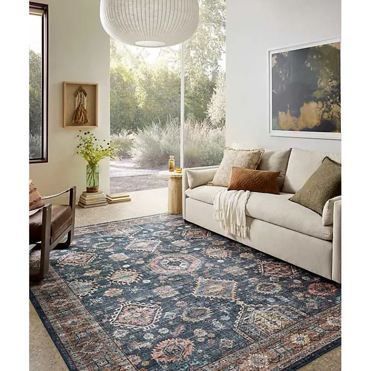 Kirklands Home Anniston Denim Sunset Area Rug, 5x8 Discount