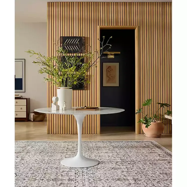 Kirklands Home Anniston Ivory Stone Area Rug, 5x8