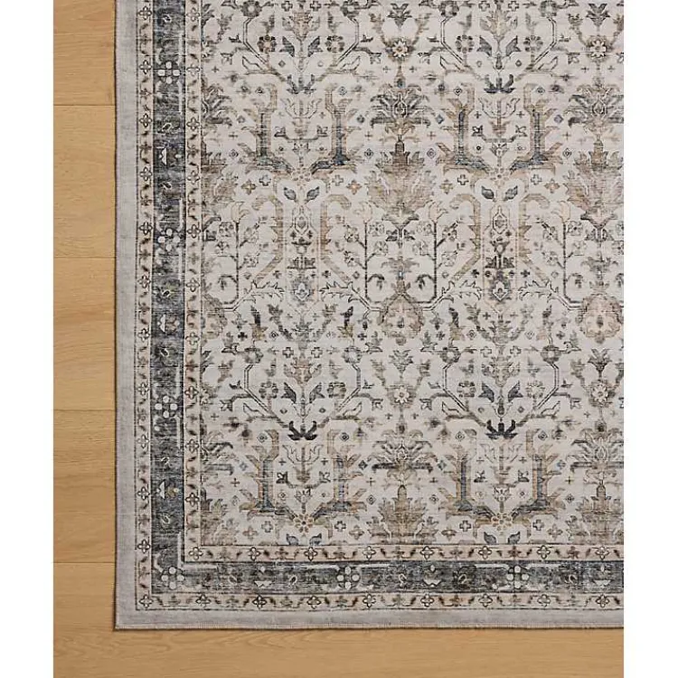 Kirklands Home Anniston Ivory Stone Area Rug, 5x8