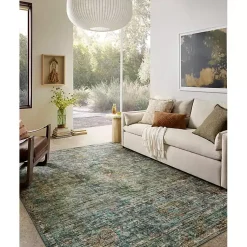 Kirklands Home Anniston Vintage Blue Accent Rug, 2x4 Discount