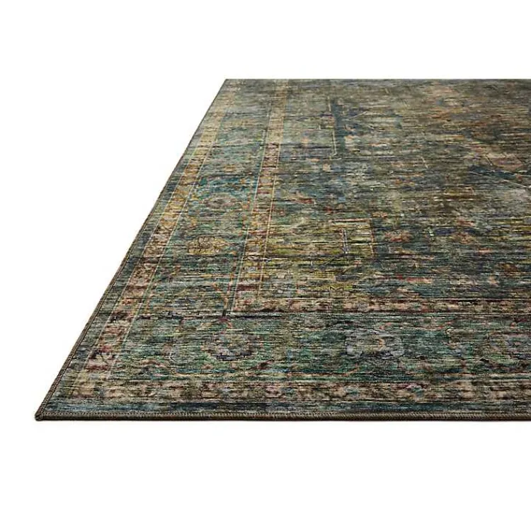 Kirklands Home Anniston Vintage Blue Area Rug, 8x10 New