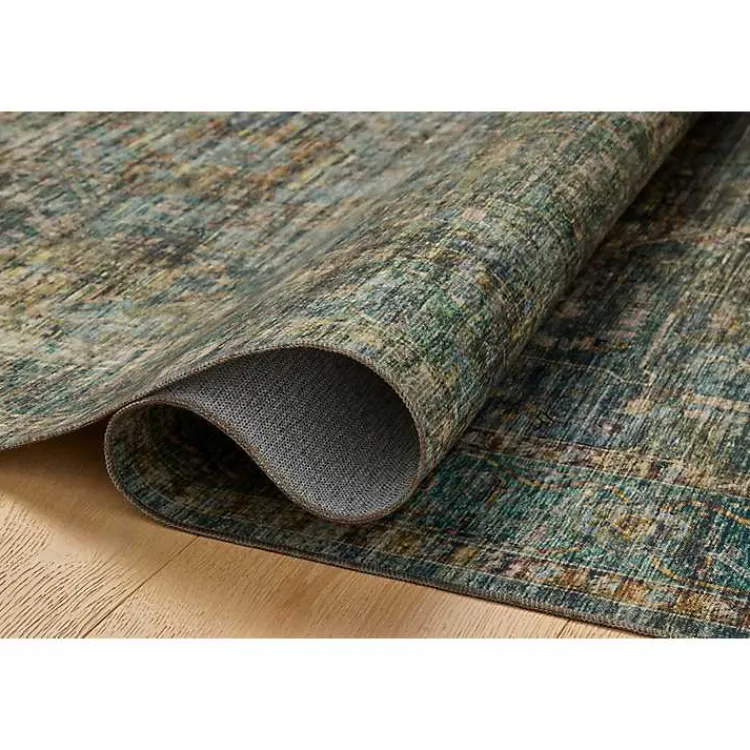Kirklands Home Anniston Vintage Blue Area Rug, 8x10 New