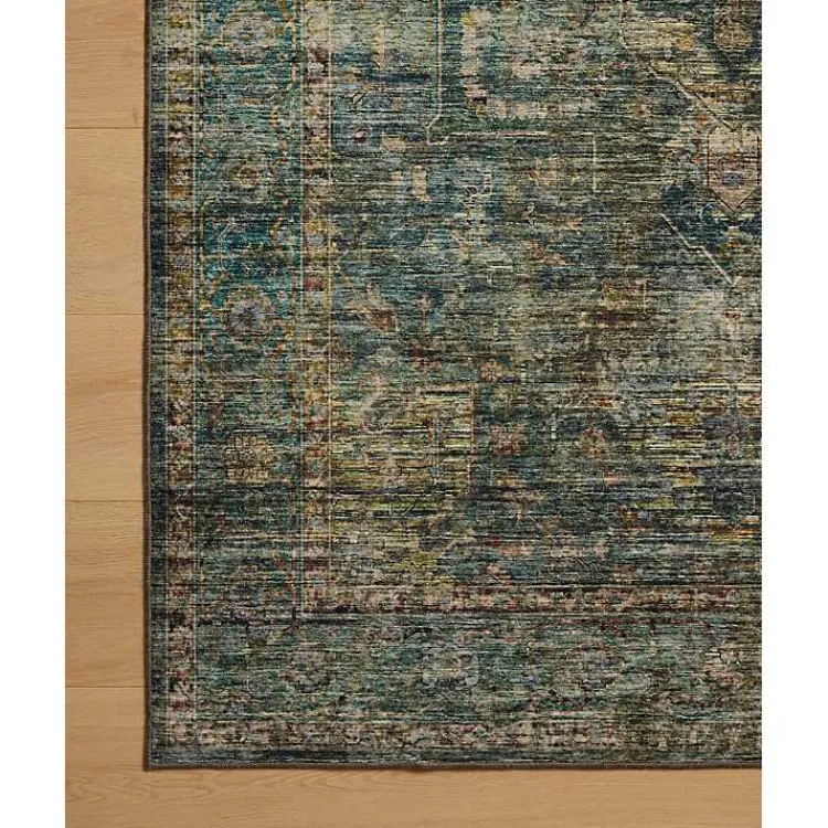 Kirklands Home Anniston Vintage Blue Area Rug, 8x10 New