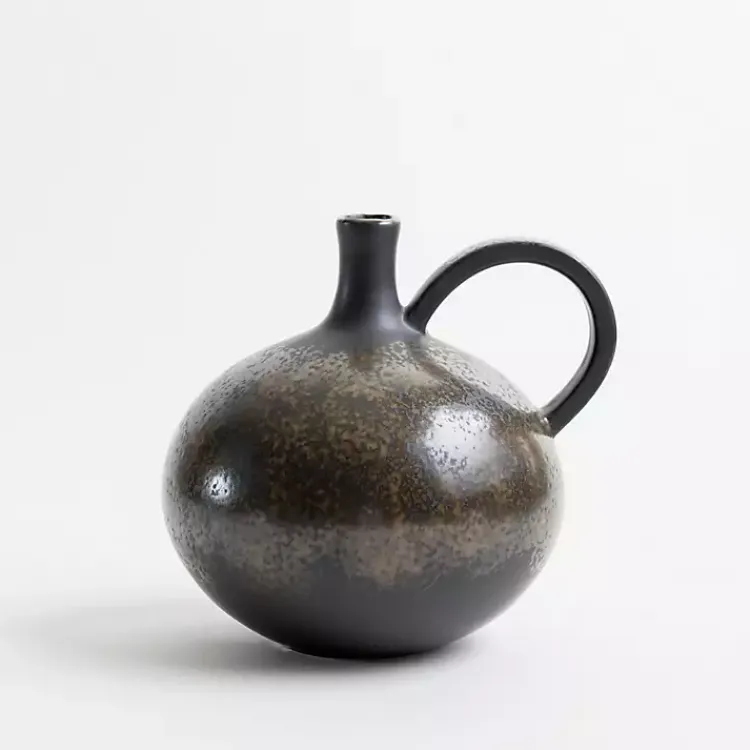 Vases>Kirklands Home Antique Gourd Pitcher Vase, 8 in. Black