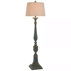 Kirklands Home Antique Bourgault Floor Lamp Blue New