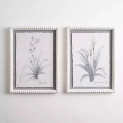 Kirklands Home Antique Blue Floral Framed Art Prints, Set of 2 Clearance