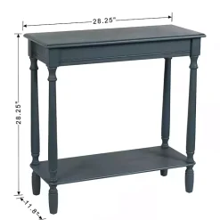 Kirklands Home Antique Wood Rachel Console Table Blue Outlet