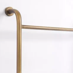 Kirklands Home Antique Brass Metal Wall Ladder Gold Online