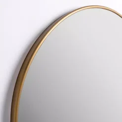 Kirklands Home Antique Brass Nouveau Linear Arch Mirror Gold New