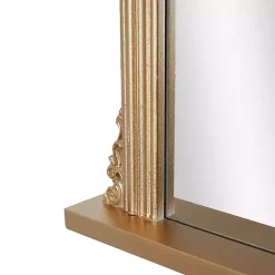 Kirklands Home Antique Brass Ornate Filigree Mirror Clearance