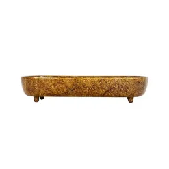 Decorative Bowls & Jars>Kirklands Home Antique Brass Vanity Dough Bowl Gold