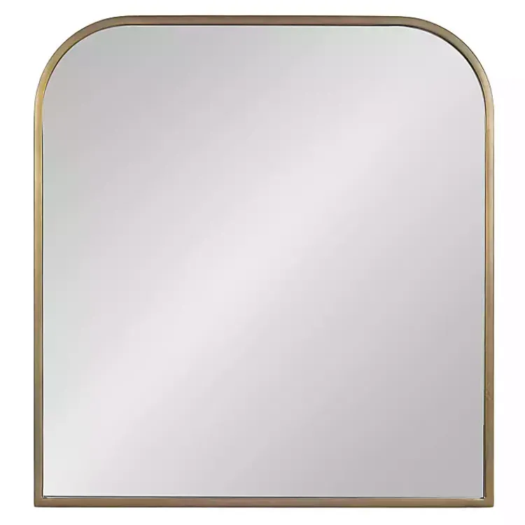 Kirklands Home Antique Brass Wide Arch Wall Mirror Gold Best