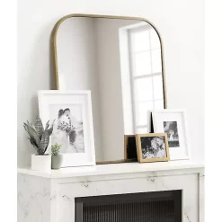 Kirklands Home Antique Brass Wide Arch Wall Mirror Gold Best