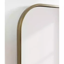 Kirklands Home Antique Brass Wide Arch Wall Mirror Gold Best