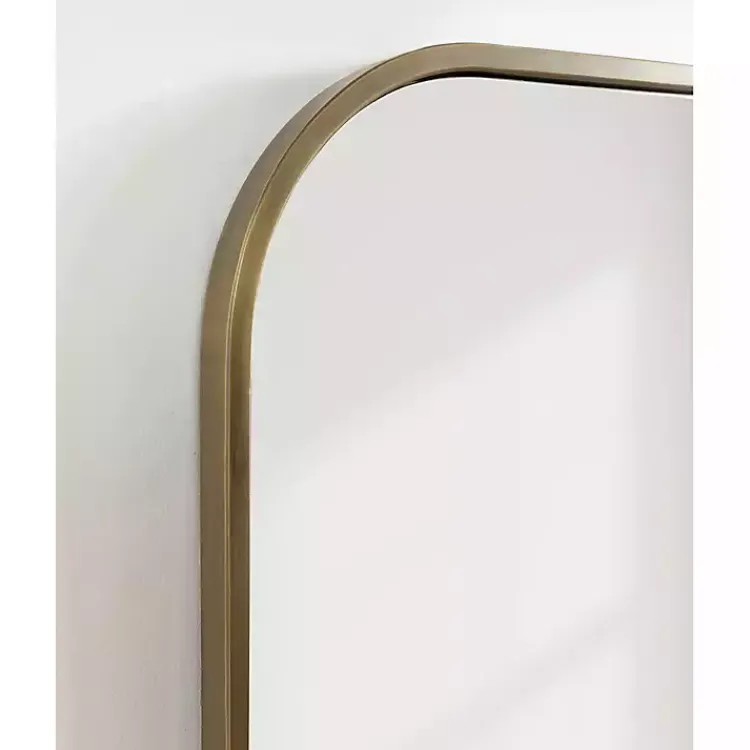 Kirklands Home Antique Brass Wide Arch Wall Mirror Gold Best