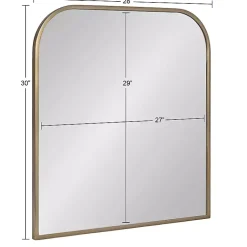 Kirklands Home Antique Brass Wide Arch Wall Mirror Gold Best