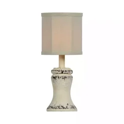 Kirklands Home Antique Cream Bella Mini Lamps, Set of 2 White Clearance