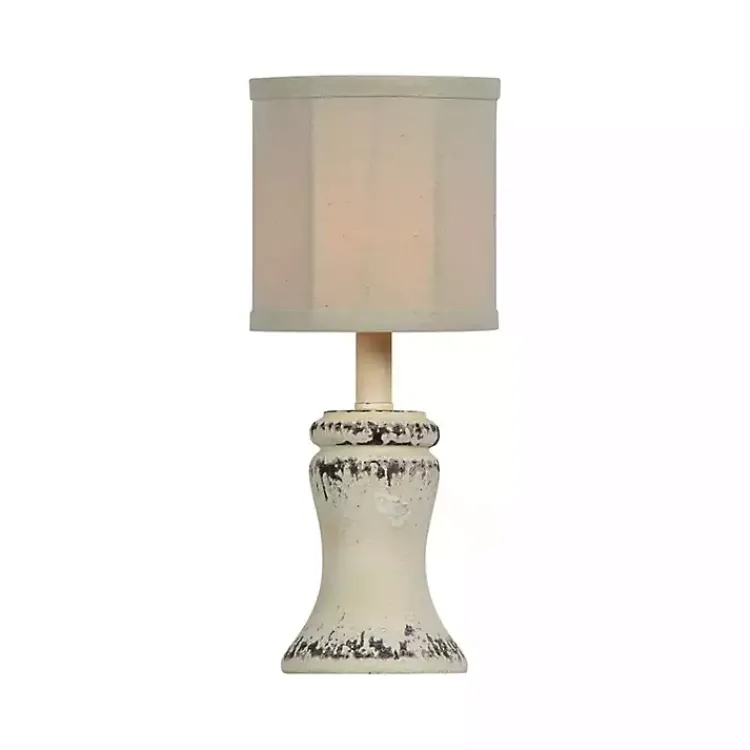 Kirklands Home Antique Cream Bella Mini Lamps, Set of 2 White Clearance