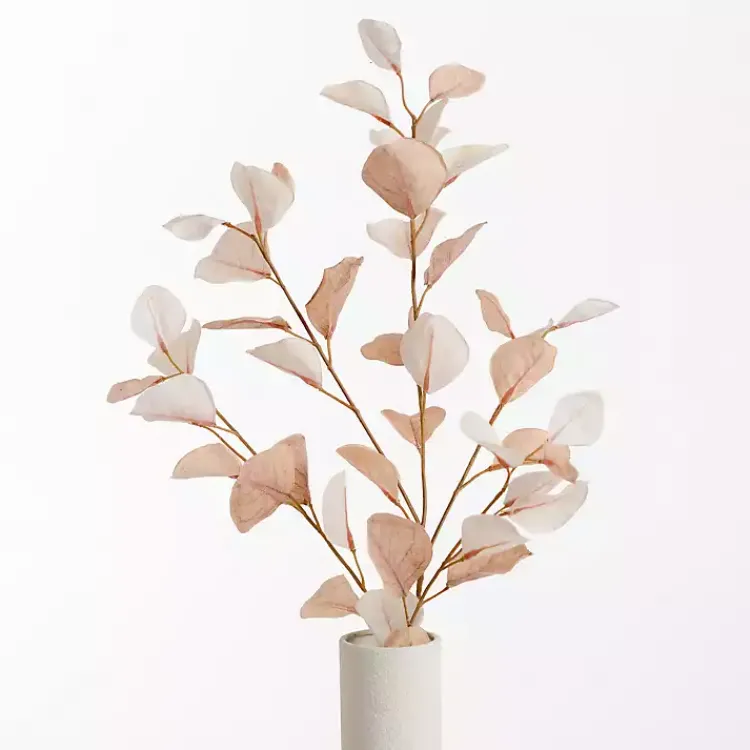 Stems & Bouquets>Kirklands Home Antique Cream Eucalyptus Stems, Set of 2 Ivory