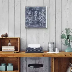 Kirklands Home Antique Deep Blue Sea II Framed Art Print New