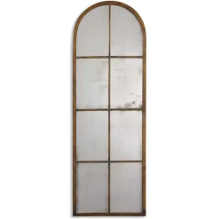 Kirklands Home Antique Gold Arched Metal Mirror Discount
