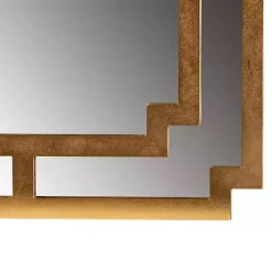 Kirklands Home Antique Gold Geometric Overlay Wall Mirror Outlet