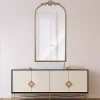 Kirklands Home Antique Gold Metal Ornate Arch Wall Mirror