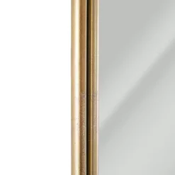 Kirklands Home Antique Gold Metal Ornate Arch Wall Mirror