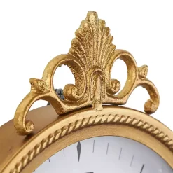 Kirklands Home Antique Gold Metal Scroll Wall Clock