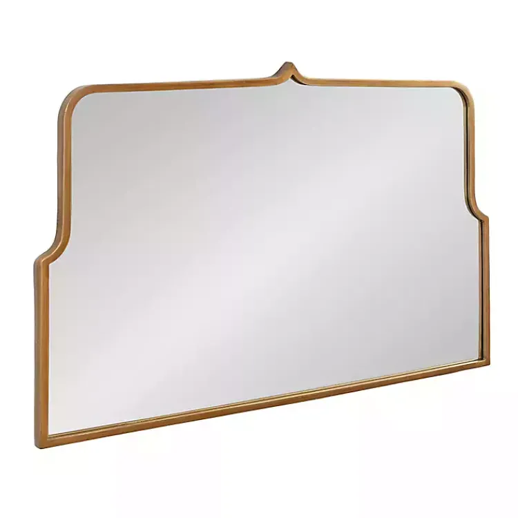 Kirklands Home Antique Gold Metal Wide Arched Wall Mirror Discount