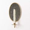 Sconces>Kirklands Home Antique Gold Mirrored Wall Sconce