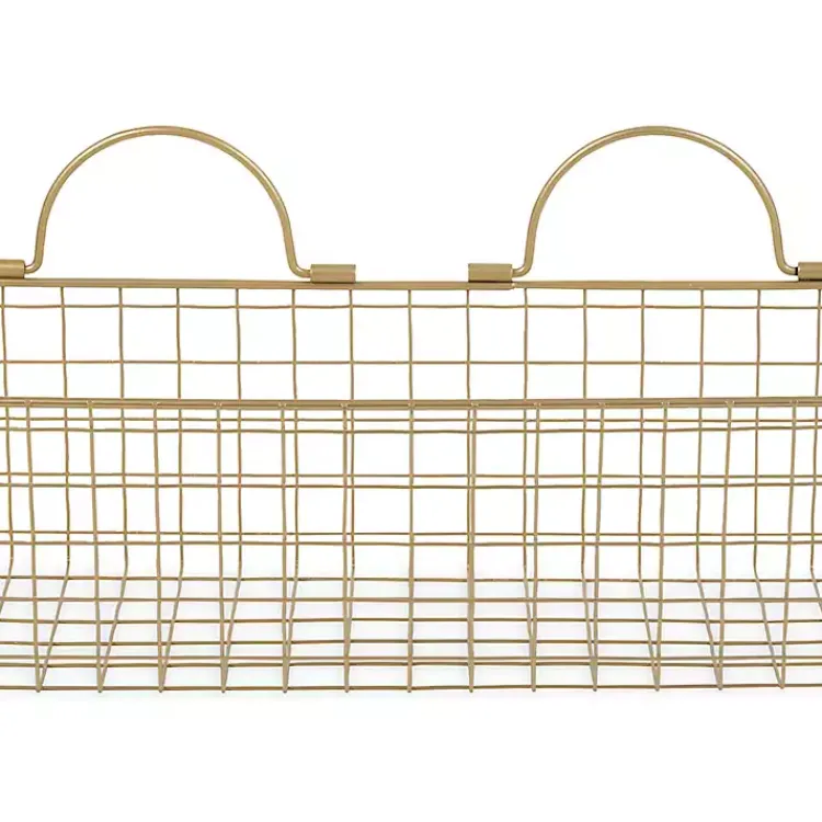 Kirklands Home Antique Gold 2-pc. Wire Basket Set Sale