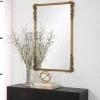 Kirklands Home Antique Gold Vintage Rectangular Wall Mirror Clearance