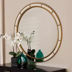 Kirklands Home Antique Goldleaf Round Wall Mirror Hot