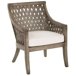 Kirklands Home Antique Preston Woven Accent Chair Gray Hot
