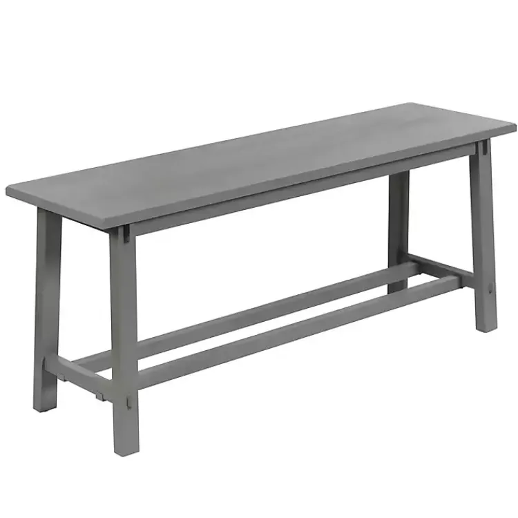 Kirklands Home Antique Wood Noah Bench Gray Outlet