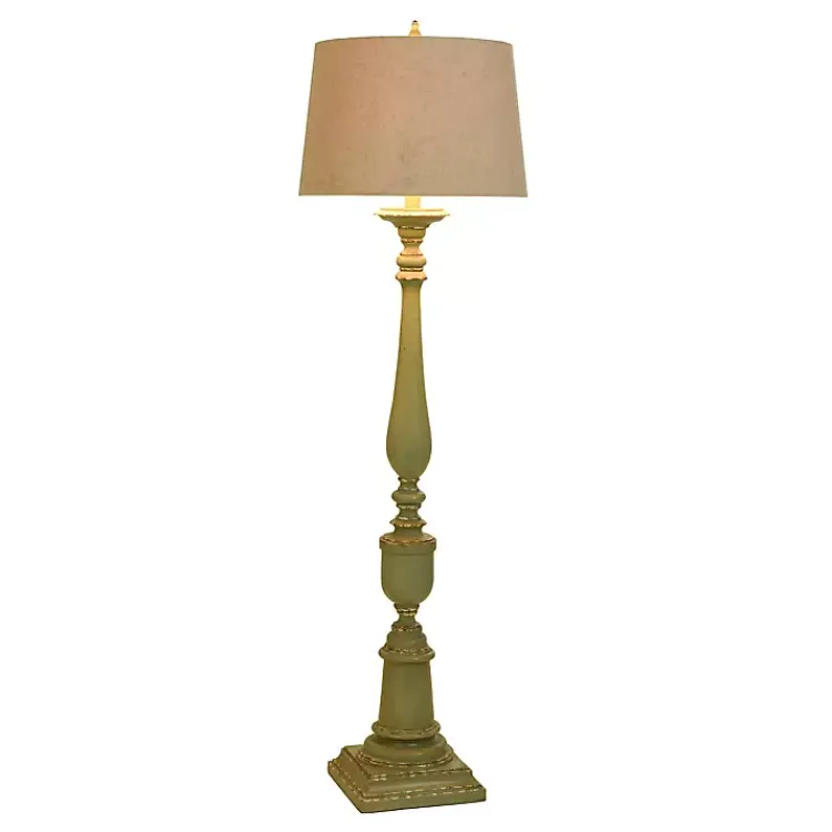 Kirklands Home Antique Bourgault Floor Lamp Green Hot