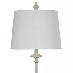 Kirklands Home Antique Cast Buffet Lamp Ivory Discount