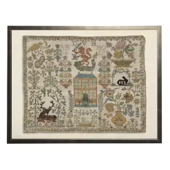 Kirklands Home Antique Nature Sampler Framed Wall Art Tan Discount