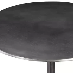 Kirklands Home Antique Nickel Round Tripod Accent Table Gray Outlet